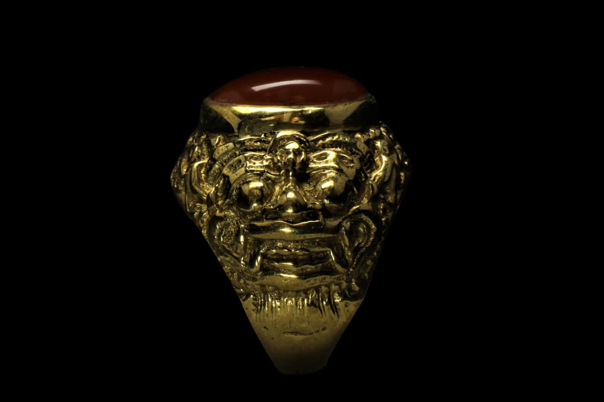 Bague Balinaise Barong & Cornaline