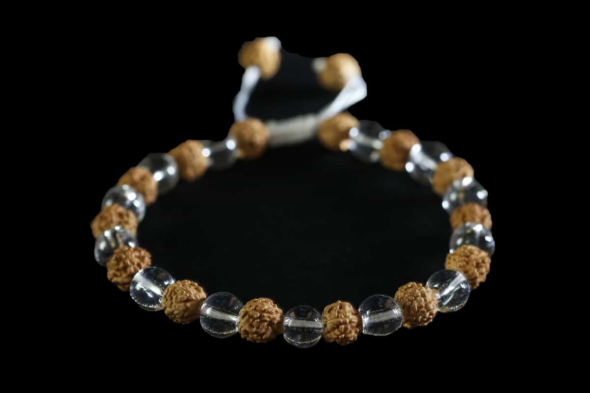 Rudraksha Cristal Roche ajustable