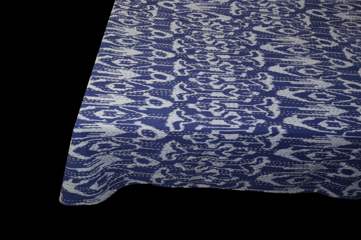 Couvre-lit IKAT Indigo