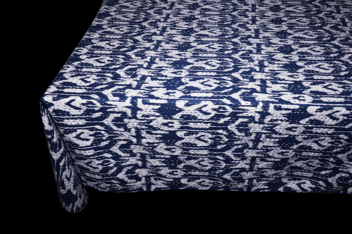 Couvre-lit IKAT Indigo