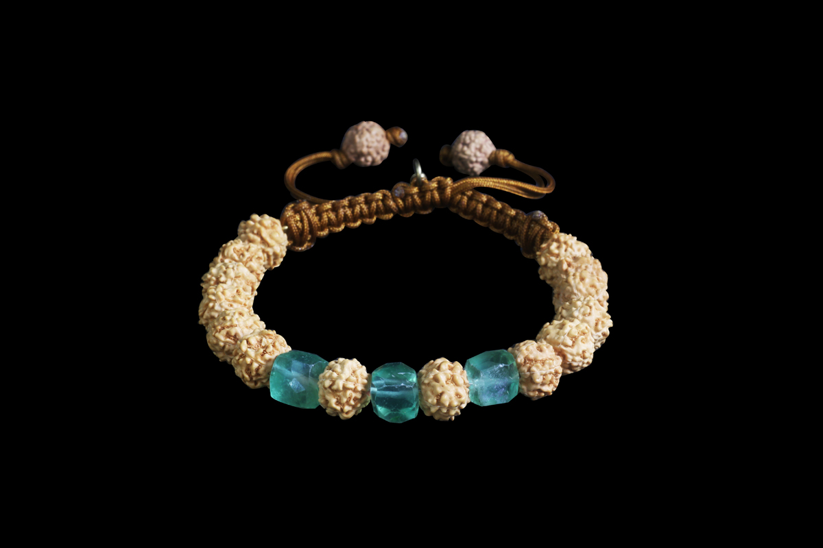 Rudraksha et aventurine