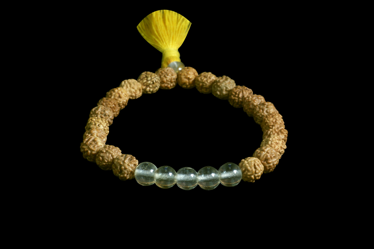 Rudraksha et citrine
