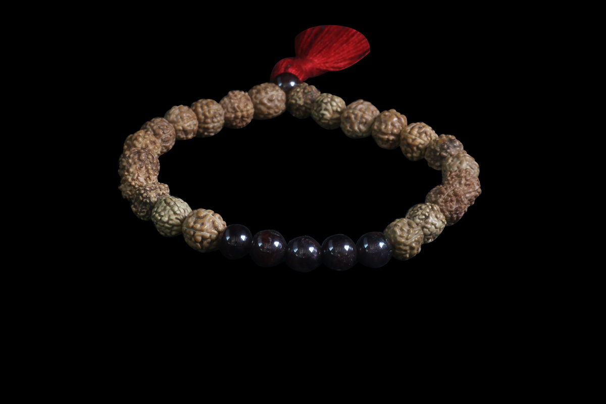 Rudraksha et Grenat