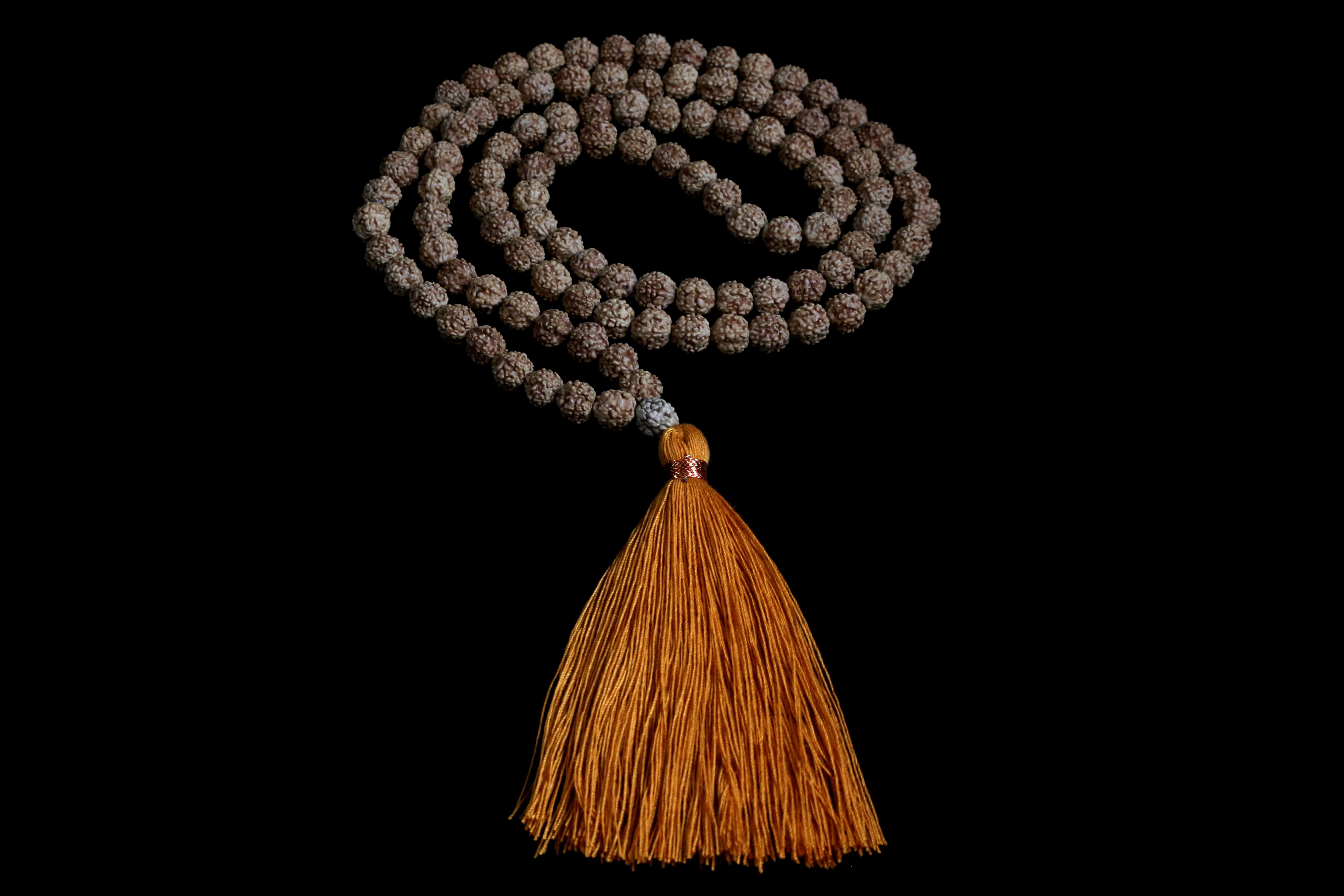 Rudraksha 11mm orange