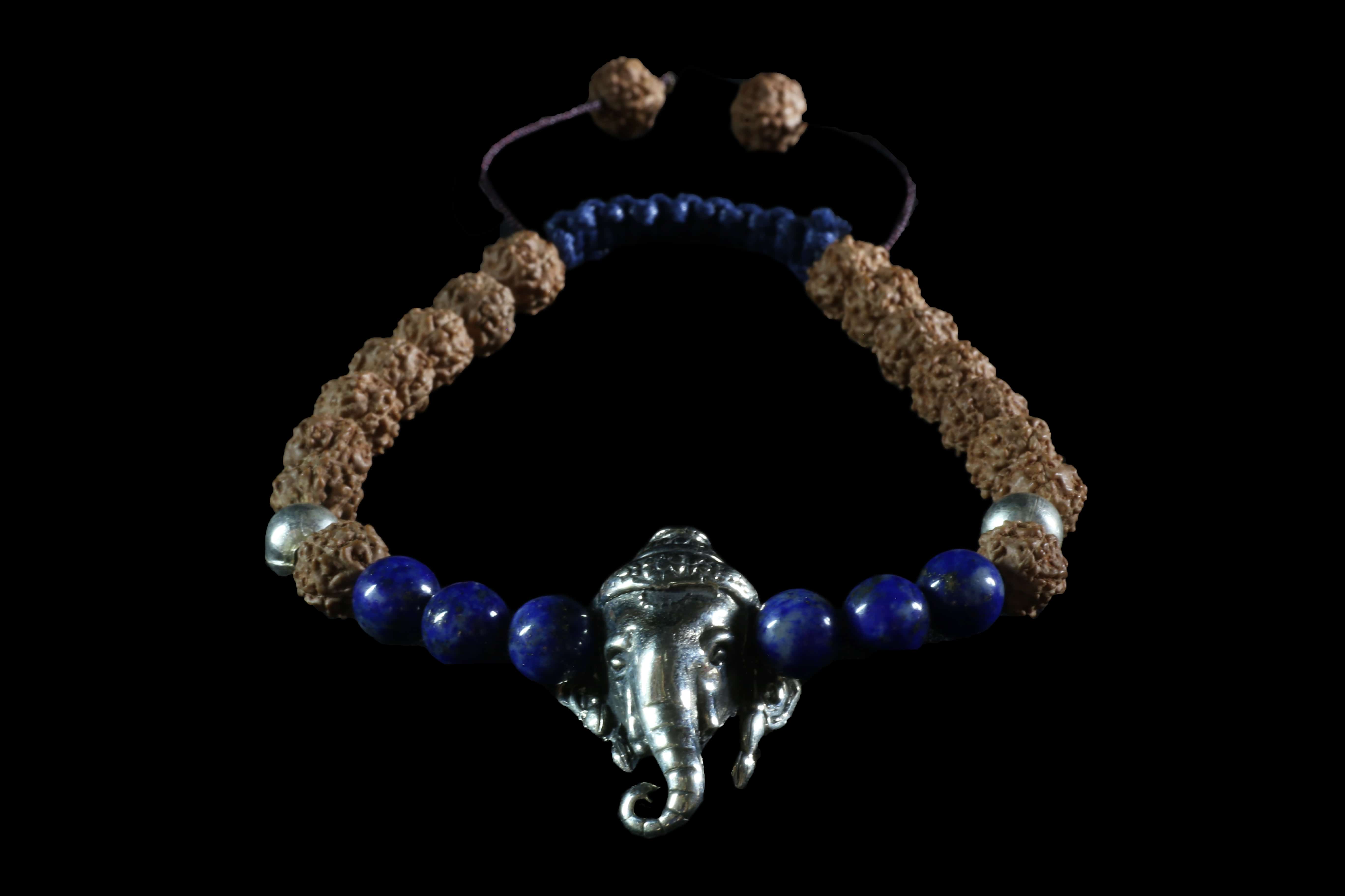 Ganesh Rudraksha Lapis lazuli