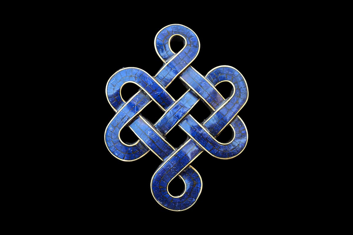 Nœud sans Fin Lapis Lazuli