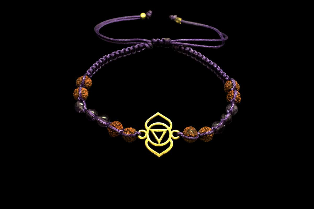 Rudraksha et améthyste