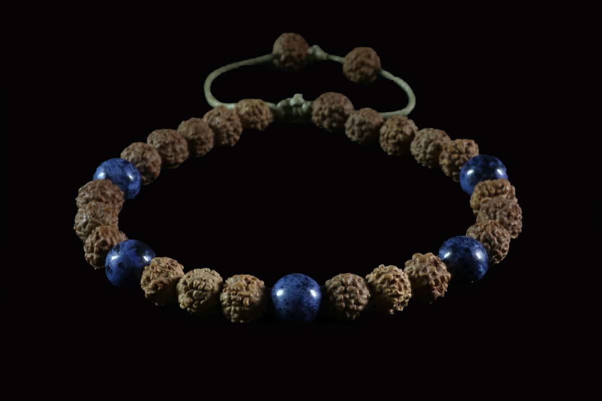 Rudraksha Lapis Lazuli ajustable